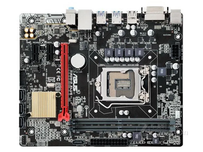 Green Micro ATX motherboard with silver LGA 1151 socket and black DDR4 slots