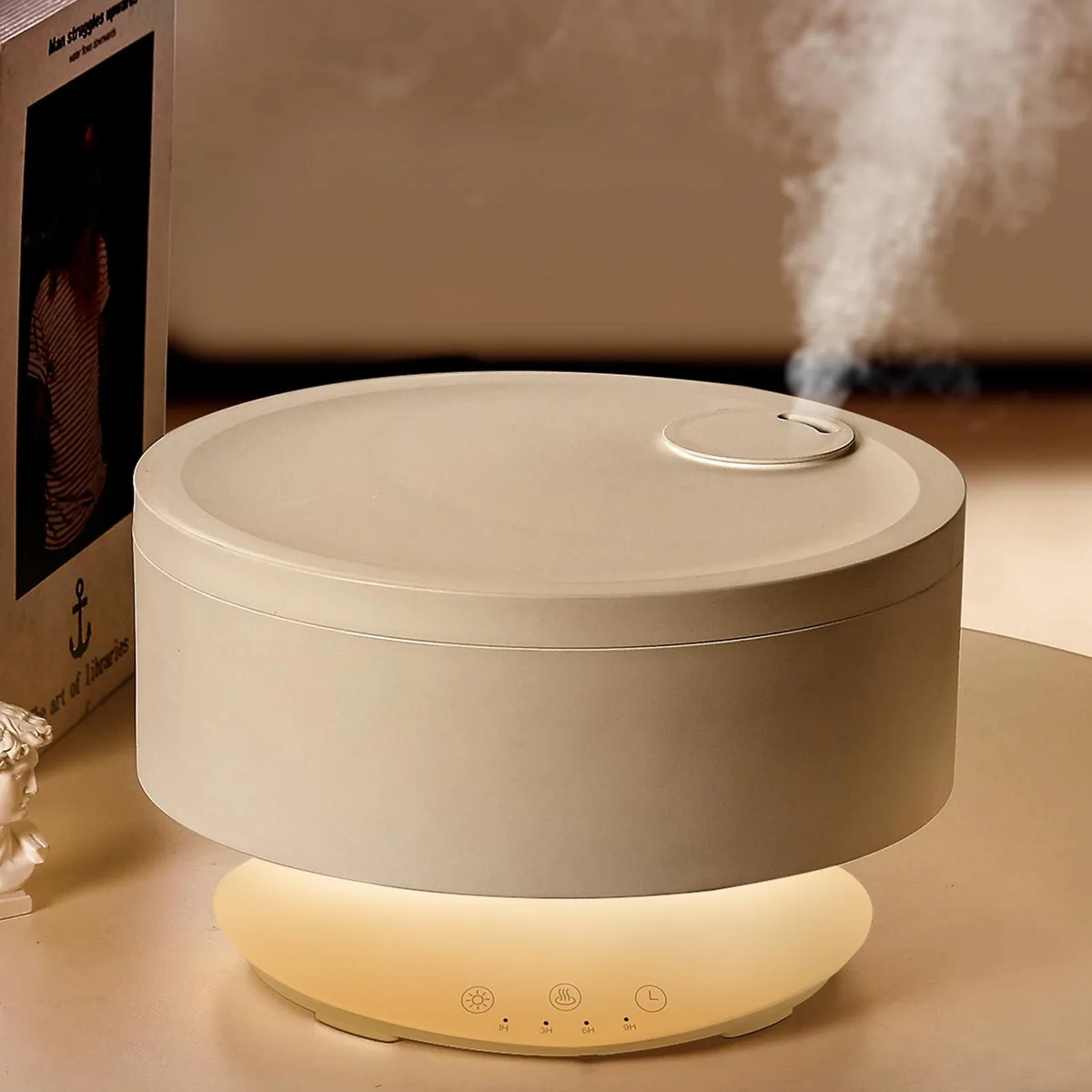  CANMOV 1.6 L Ultrasonic Top-Fill Cool Mist Humidifier Black — 商品照片