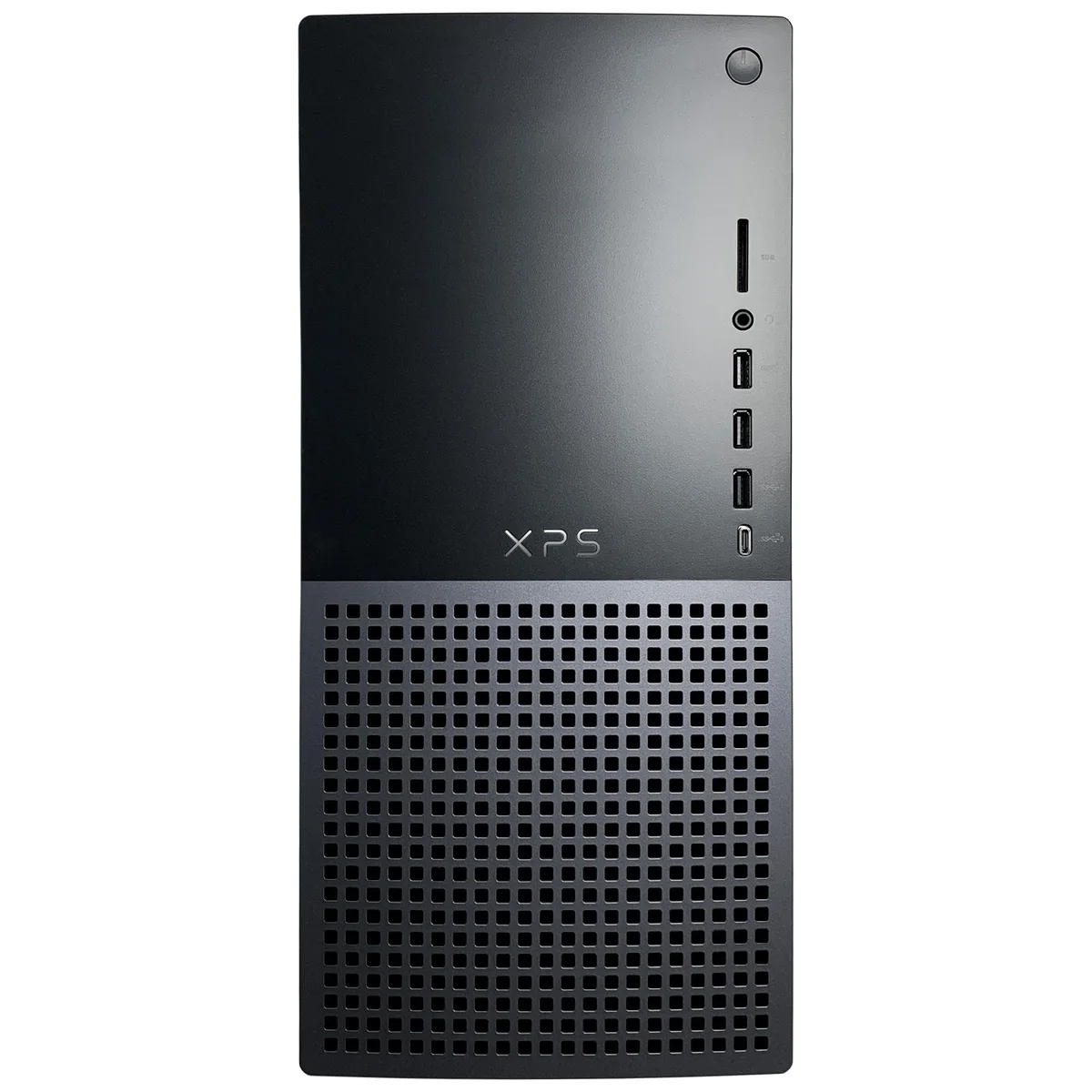Black Dell XPS 8960 tower desktop with graphite finish