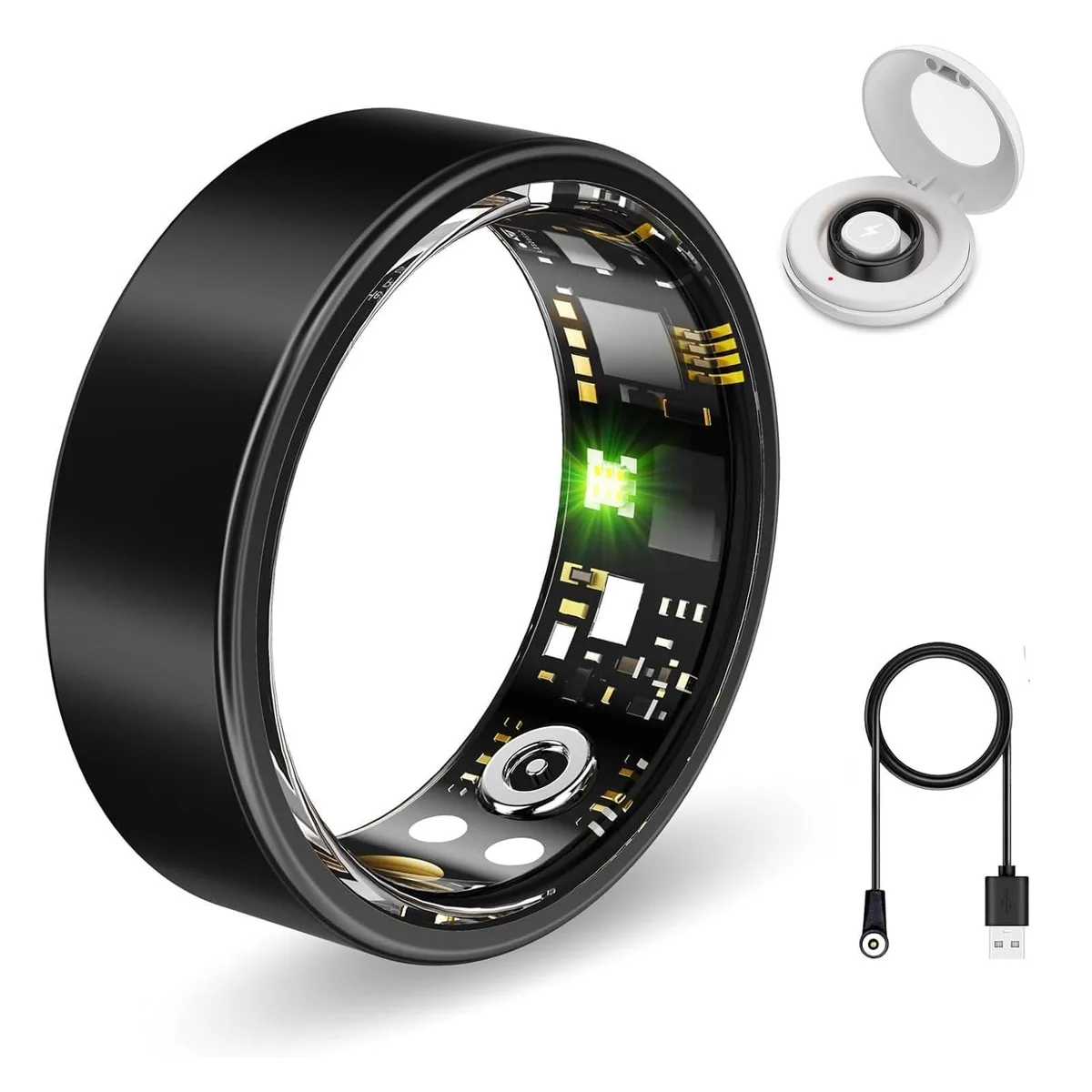  HTC Smart Ring Health Tracker Black Size 11 — ภาพสินค้า