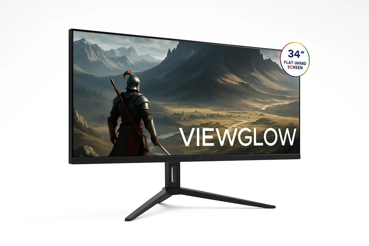 34 inch ultrawide gaming monitor matte black stand thin bezels