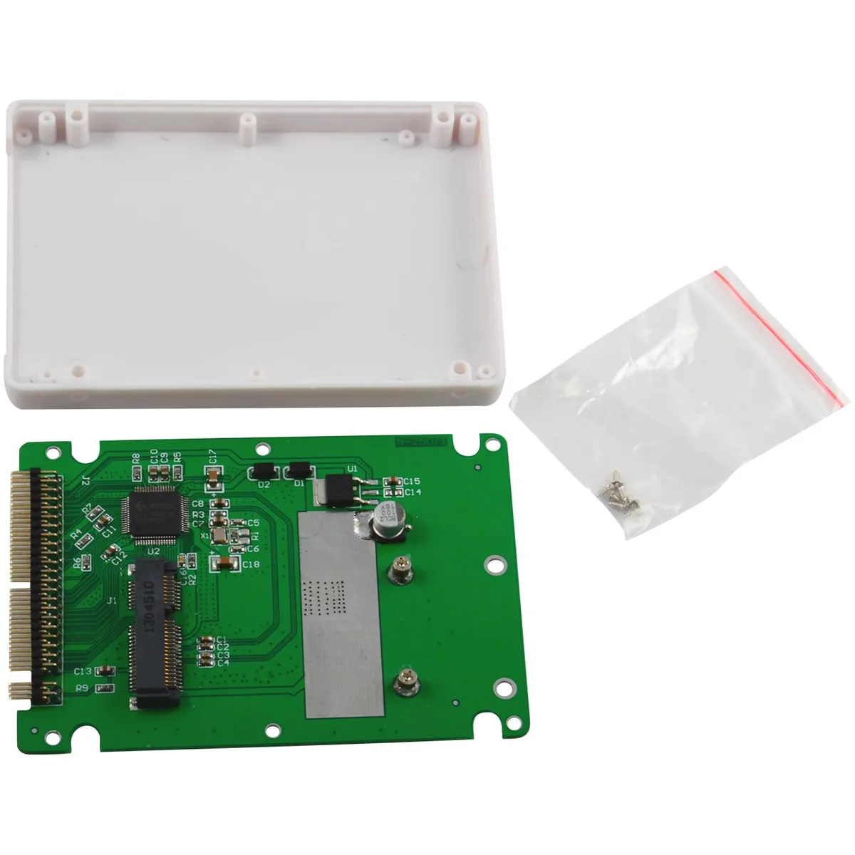 JacobsParts Inc. JacobsParts EM25-C mSATA to 2.5" PATA IDE Enclosure 9.5mm White — ภาพสินค้า
