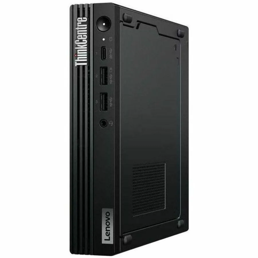 Tiny Lenovo ThinkCentre M90q Gen 5 desktop in black finish