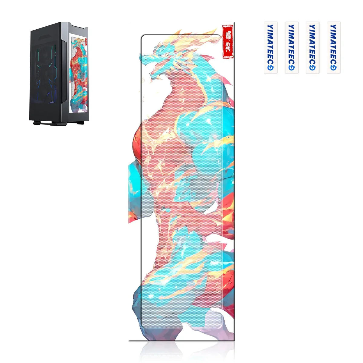 YIMATEECO-PC1WH0131 120 x 360mm PVC magnetic dust filter fan accessory — ภาพสินค้า