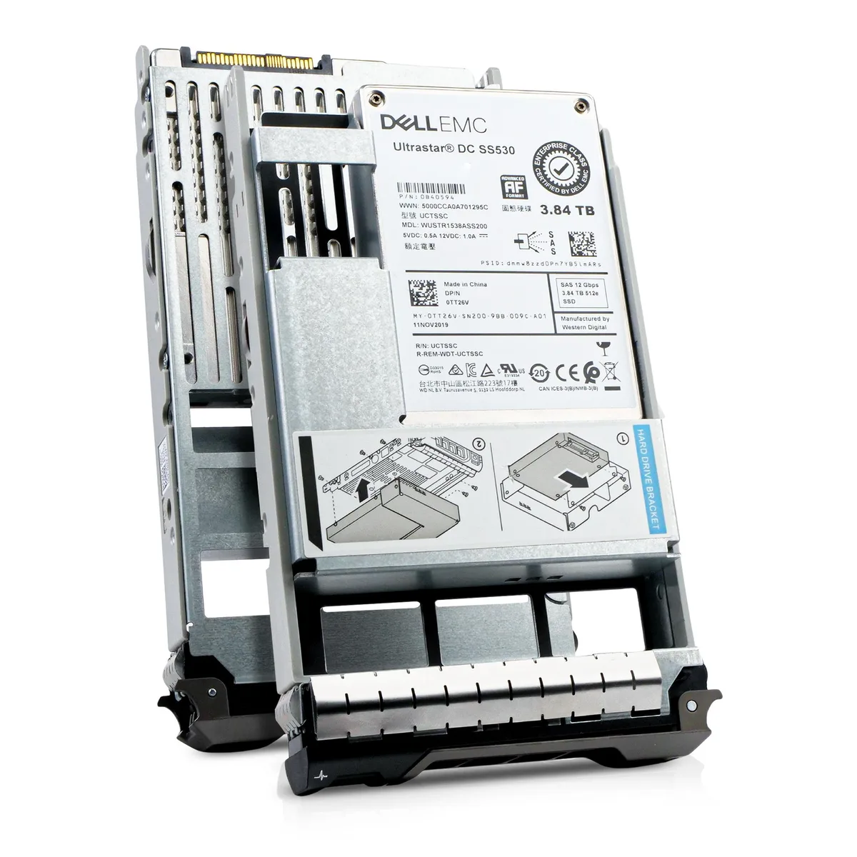DELL DELL 0TT26V 3.84TB SAS 12Gb/s 3.5in enterprise SSD — photo du produit