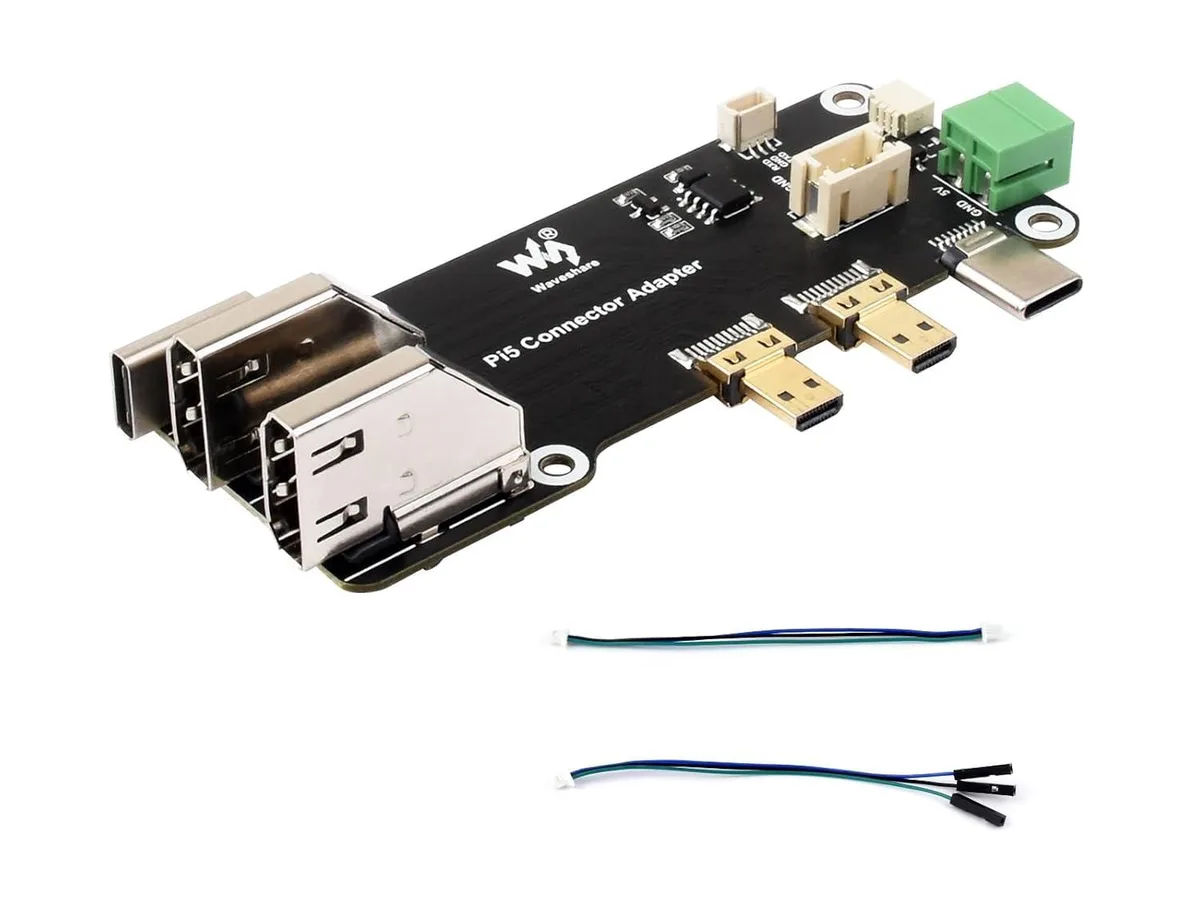 LORDWORLD LORDWORLD Micro HDMI to HDMI Adapter Board for Raspberry Pi 5/4B — produktbilde