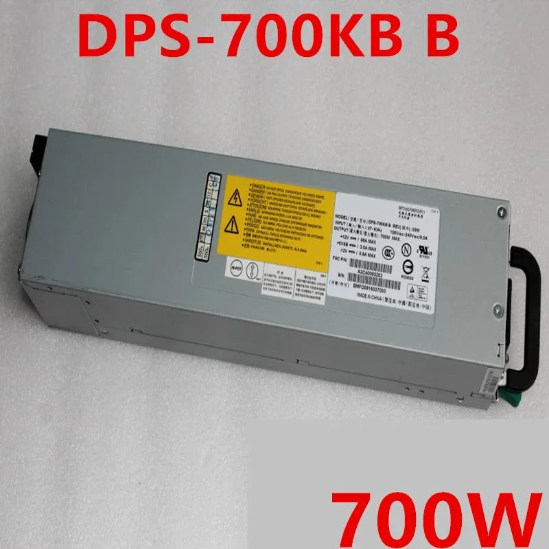 Silver ATX power supply unit with side label