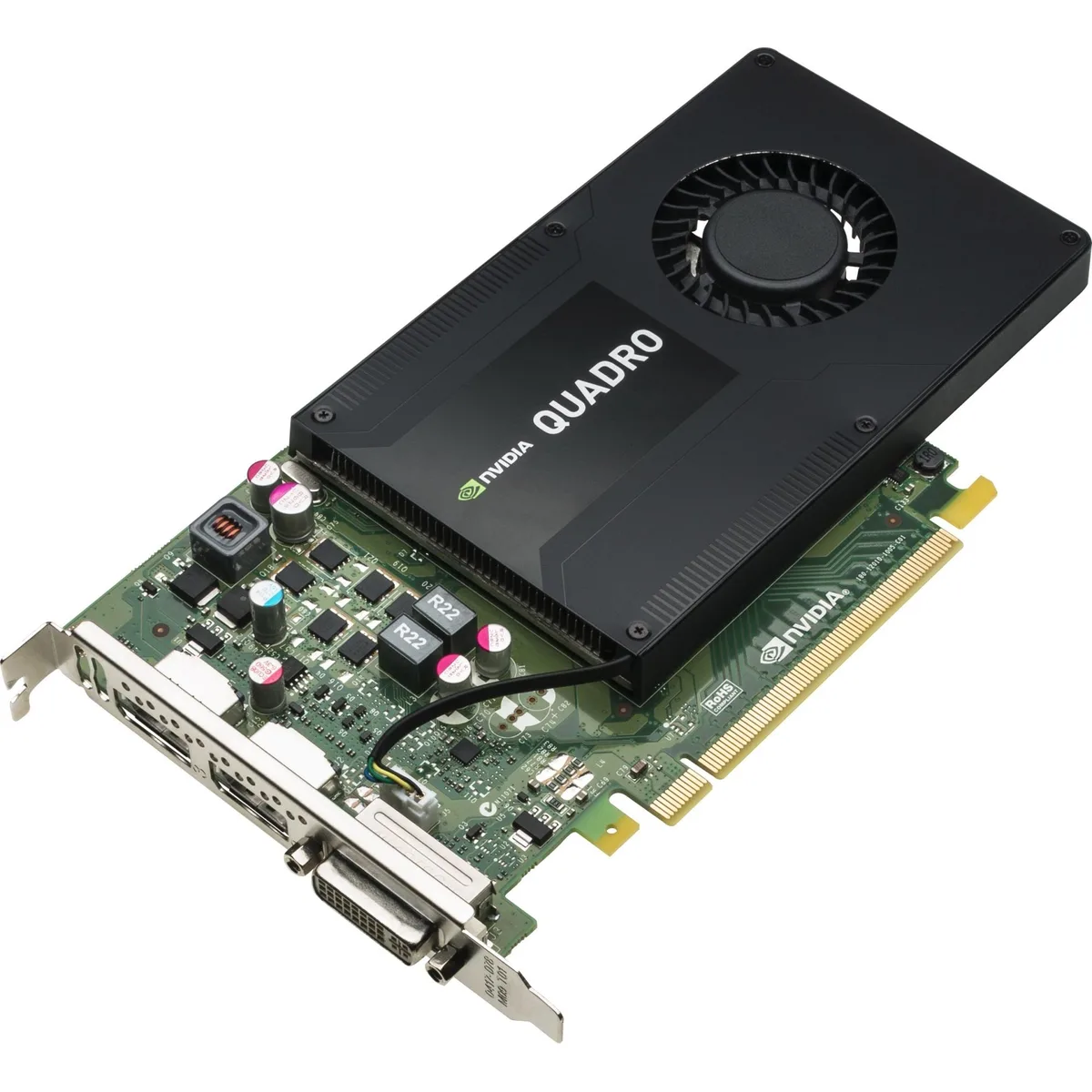 HP HP Quadro K2200 J0G89A 4GB 128-bit GDDR5 PCIe 2.0 x16 workstation graphics card — fotografie produktu