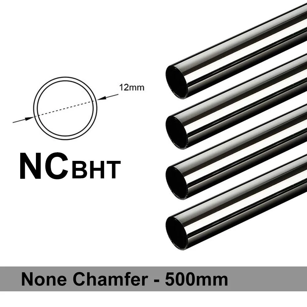 Bitspower Bitspower Chamfer Brass Hard Tubing OD12mm Black Sparkle 500mm 4 pcs — photo du produit