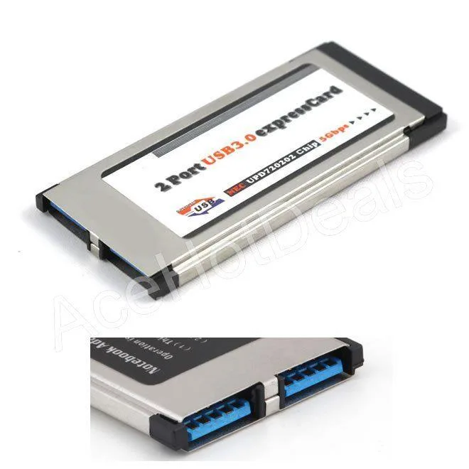 YourBestChoice YourBestChoice 34mm ExpressCard to 2 Port USB 3.0 Adapter NEC Chip — снимка на продукта