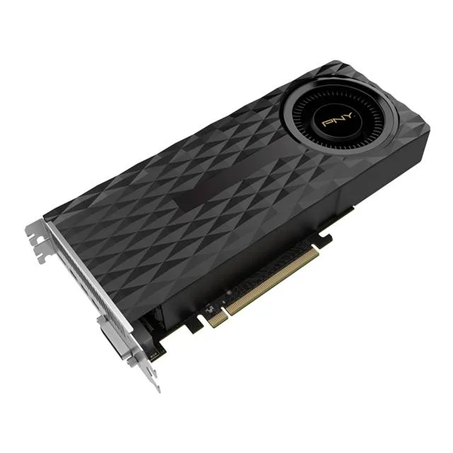 PNY GeForce GTX 970 graphics card with dual-fan cooler and metal backplate