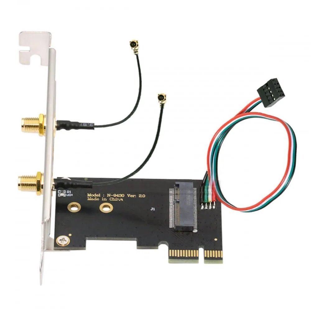 Vszerda Vszerda EP-052-HX M.2 Key E to PCIe X1 WiFi Bluetooth adapter network card — 제품 사진