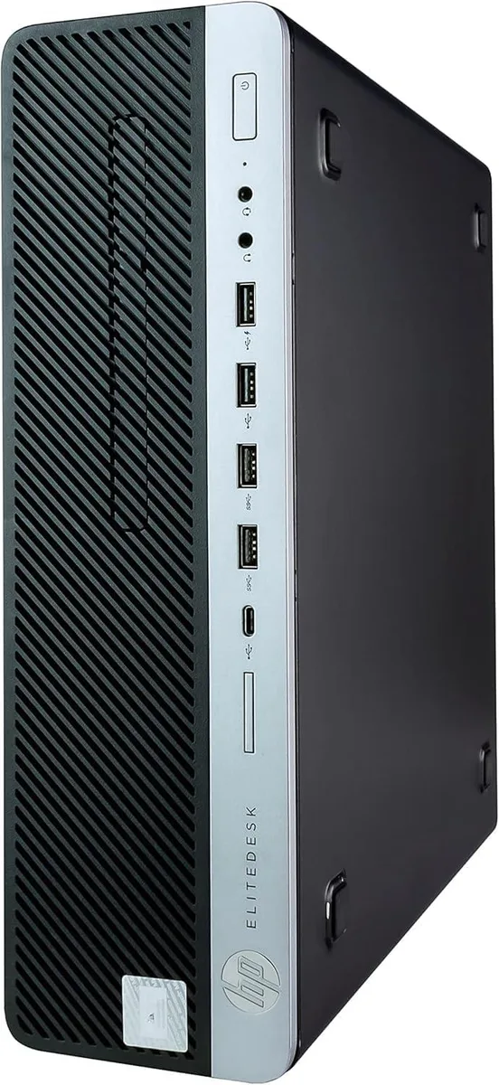 HP EliteDesk 800 G4 small form factor desktop in black finish
