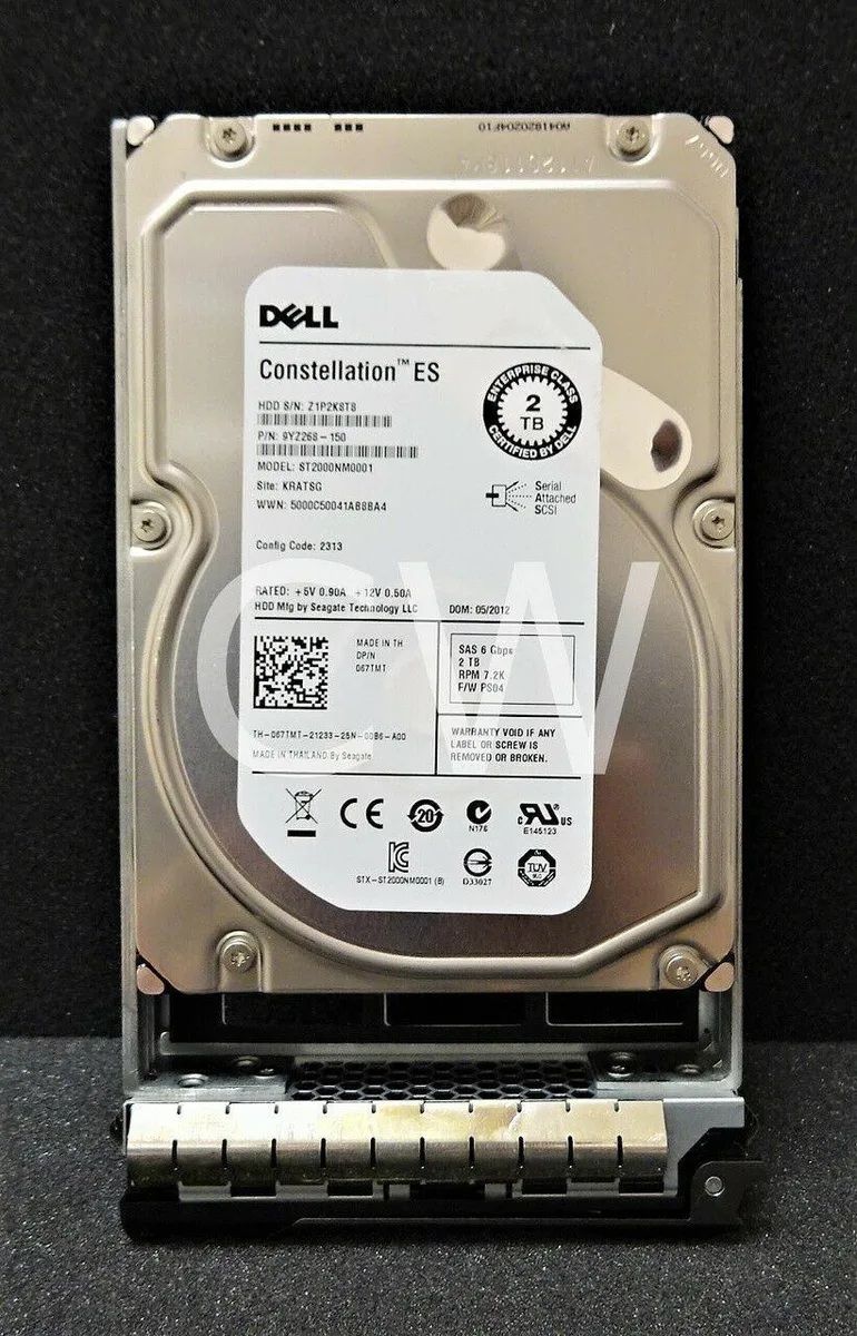 DELL DELL 2TB 7.2K SAS 6G LFF 3.5 internal hard drive — 商品照片