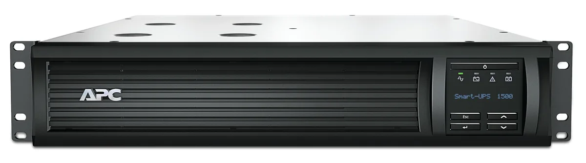 APC APC SMT1500RMI2UNC 1500VA 1000W UPS LCD RM 2U 230V Network Card — termékfotó