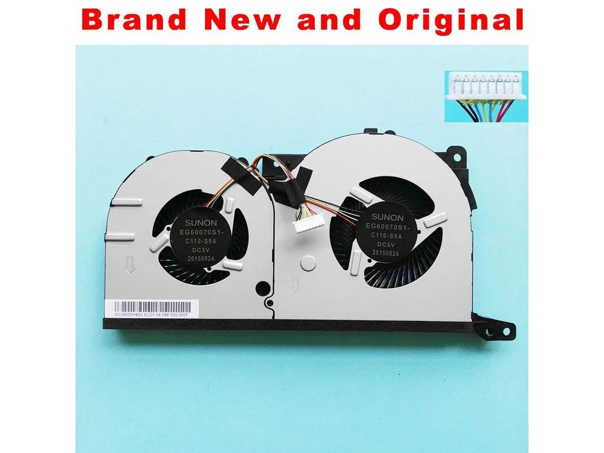 Fans Fans Double Fan CPU cooler for Lenovo Ideapad Y700 Y51 Y700-15 DC28000H4S0 EG60070S1-C110-S9A DC5V — produktbild