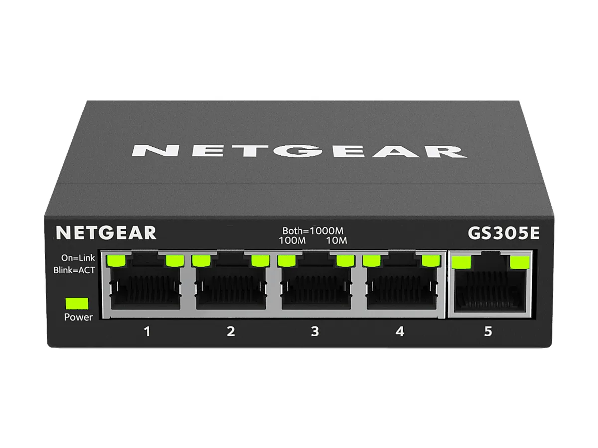 Netgear Inc. Netgear Inc. GS305E-100NAS 5-Port Gigabit Smart Switch — foto del producto
