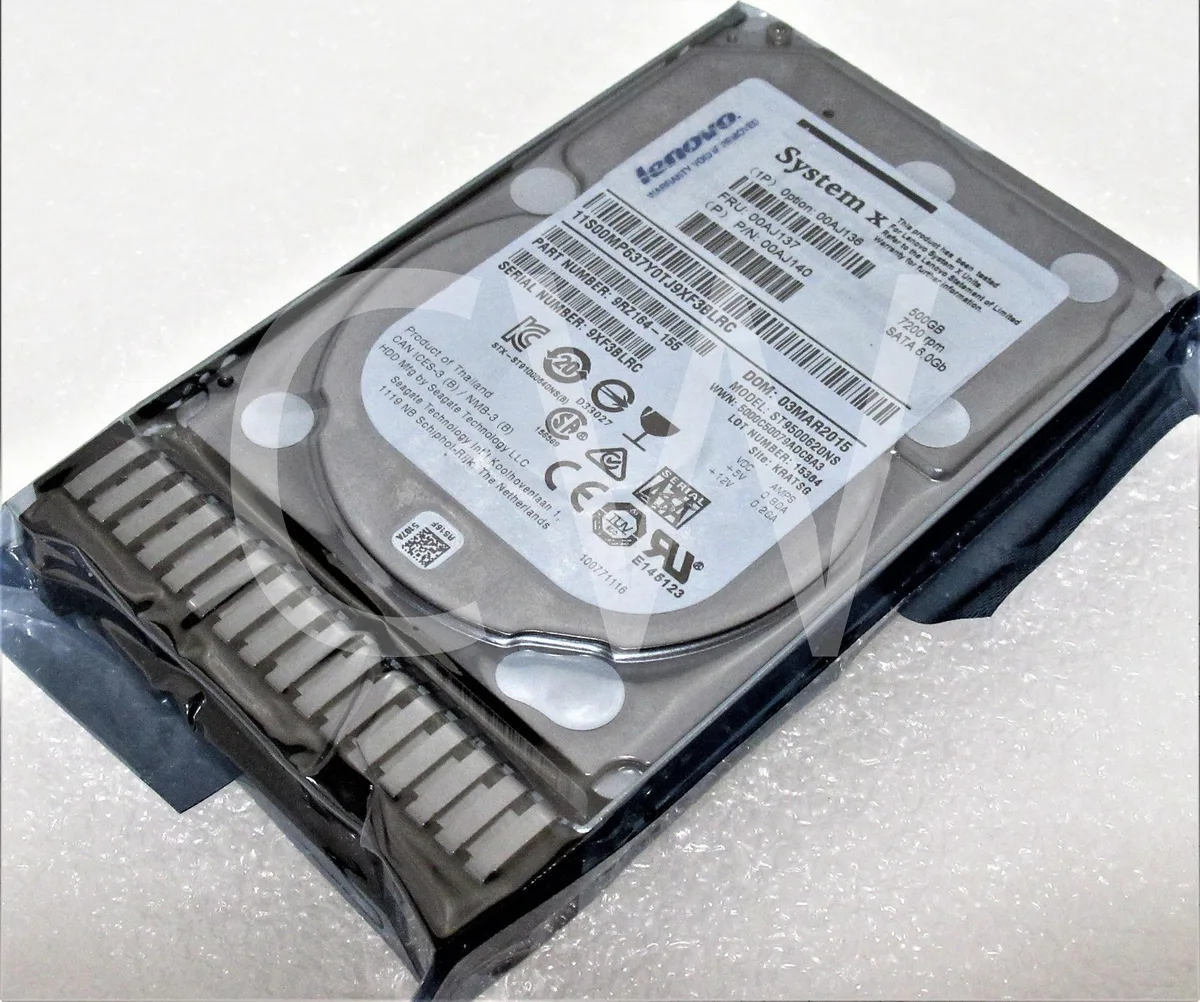 Silver 2.5 inch SATA hard drive in black caddy tray