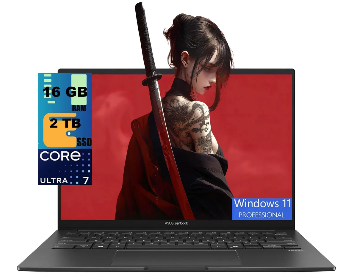 ASUS ASUS Zenbook 14 laptop, Core Ultra 7 255H, 16GB DDR4, 2TB PCIe SSD — fotografia produktu