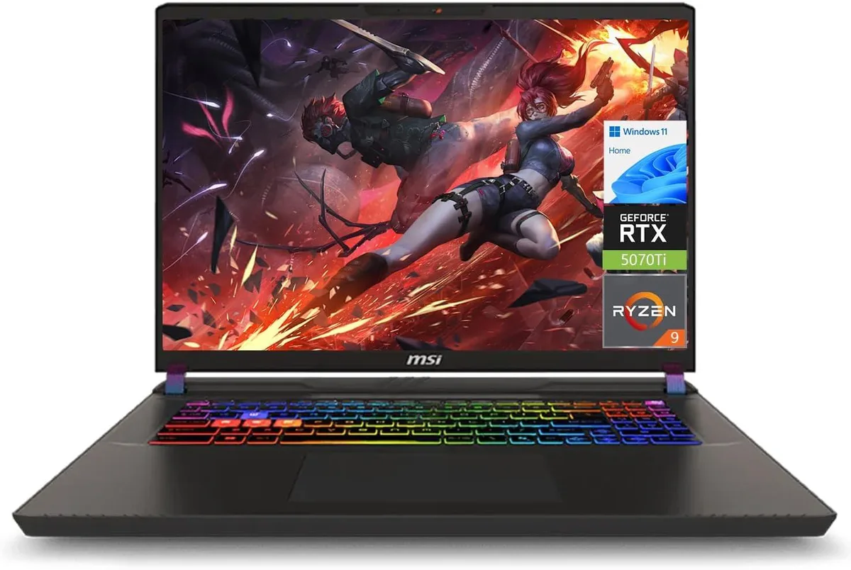 Cosmo Gray 16 inch gaming laptop with 24 zone RGB keyboard