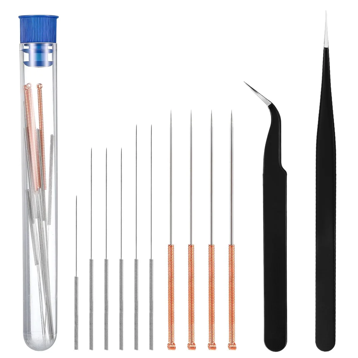 Xelsluthe 5358NOUL8332 12PCS Nozzle Cleaning Kit 10 Needles 2 Tweezers — 商品照片