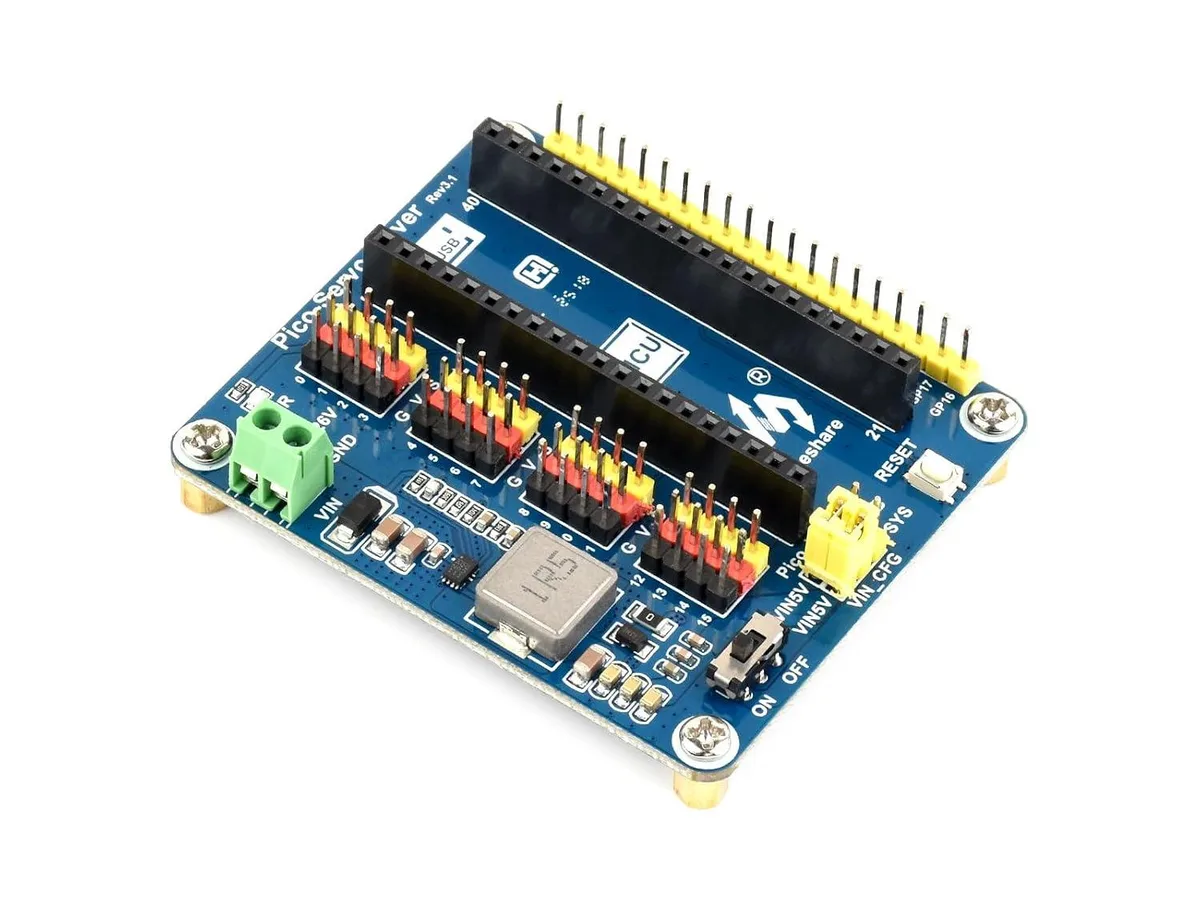 LORDWORLD LORDWORLD 16-Channel Servo Driver Board for Raspberry Pi Pico — ภาพสินค้า