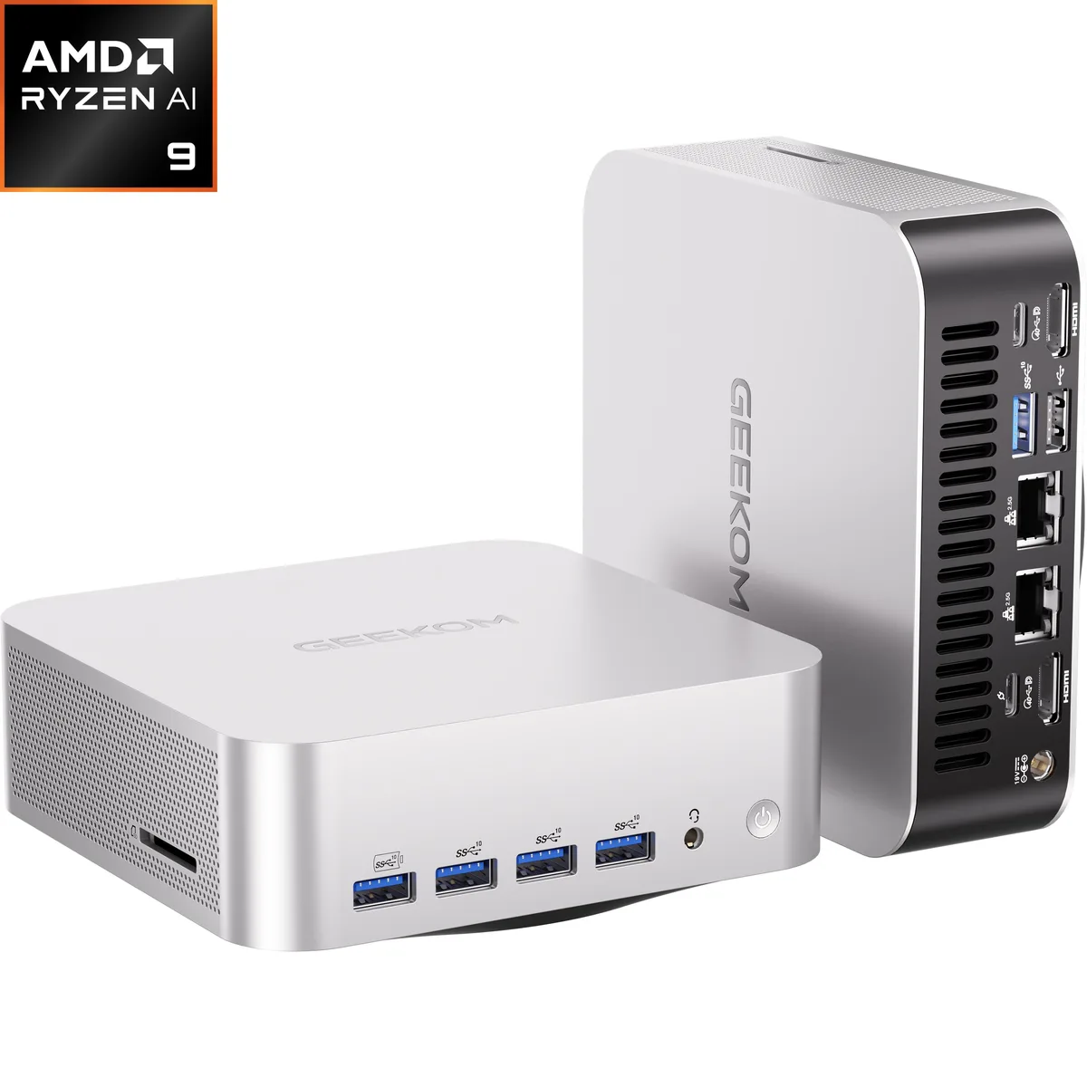 GEEKOM GEEKOM GMA9MAXAI9HX470-322-US Mini PC Ryzen AI 9 HX 470 32GB DDR5 2TB SSD — photo du produit