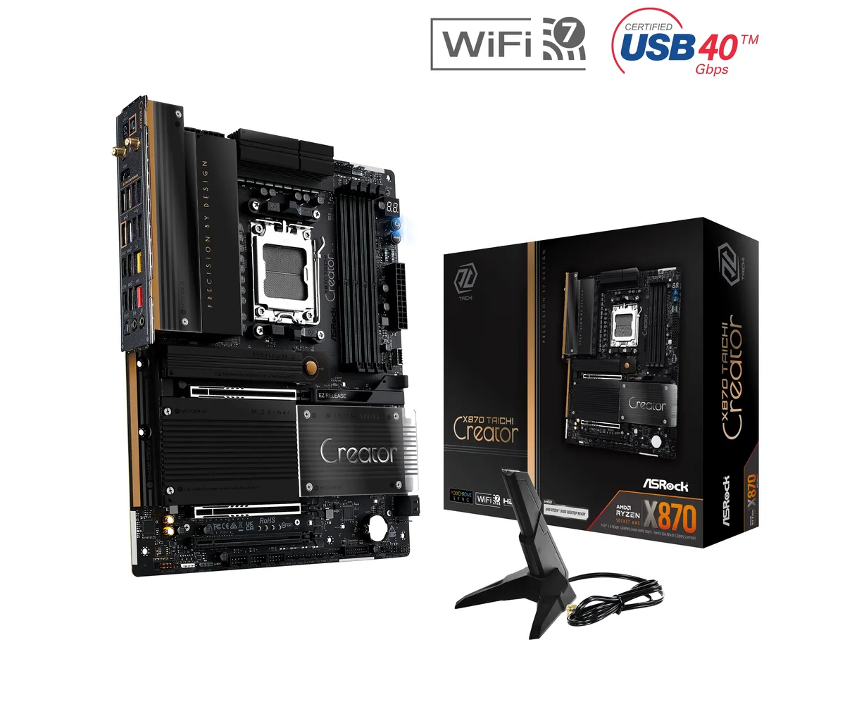 ASRock ASRock X870 TAICHI CREATOR AMD motherboard AM5 ATX — product photo