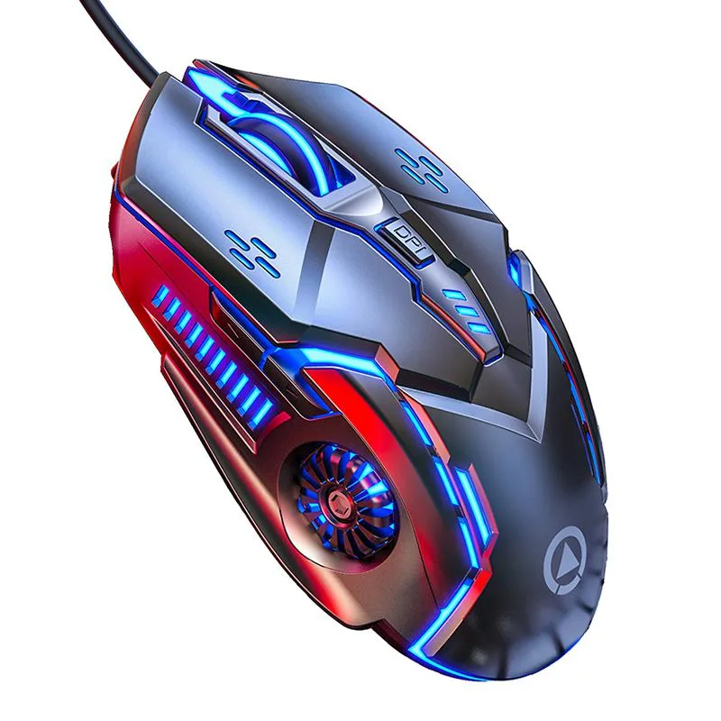 WEIHE WEIHE gaming mouse 3200 DPI 6 keys wired RGB Black — foto del producto