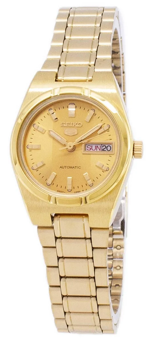 Seiko Seiko 5 SYM600K1 Gold Tone Automatic Watch 21 Jewels 30M 4207 — product photo