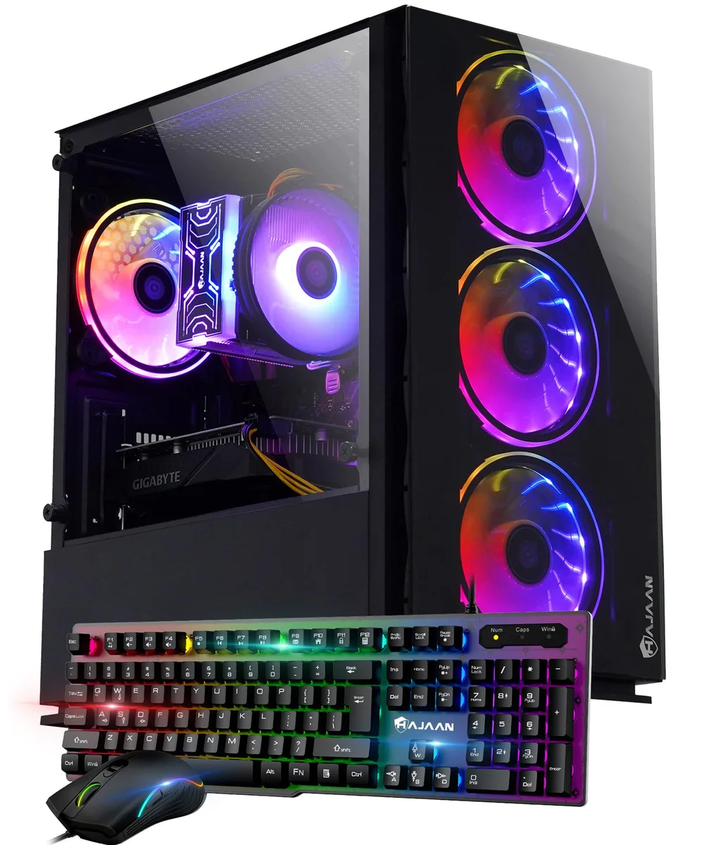 HAJAAN HAJAAN BREEZE Gaming PC Ryzen 7 5700X GTX 1660 Super 32GB DDR4 2TB NVMe — product photo