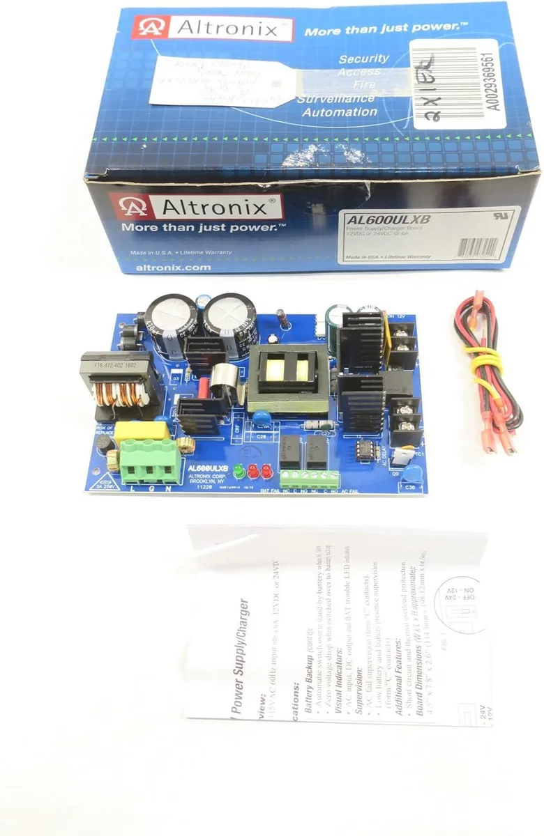 ALTRONIX ALTRONIX AL600ULXB Power Supply Board 115V AC 12/24V DC D587431 — tuotekuva