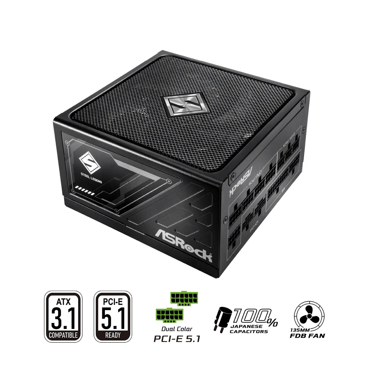 ASRock ASRock SL-1200G 1200W power supply — product photo