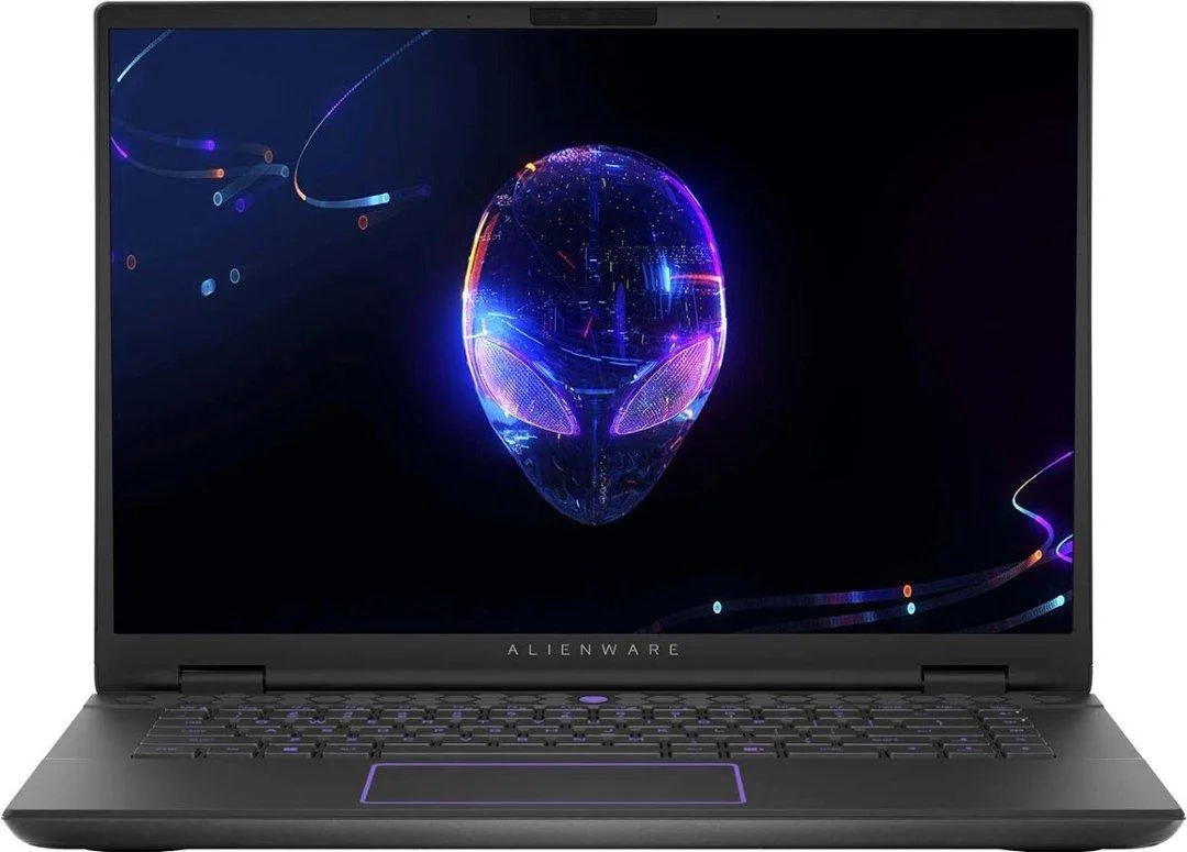 Dark grey gaming laptop closed showing smooth matte finish