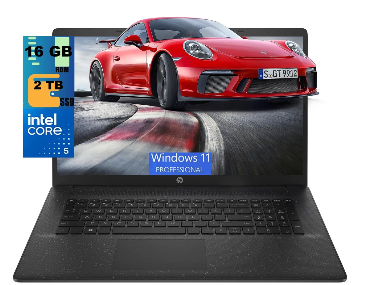 HP HP 17 laptop Intel Core 5 120U 12-core 16GB DDR4 2TB SSD 17.3" HD+ Windows 11 Pro — product photo
