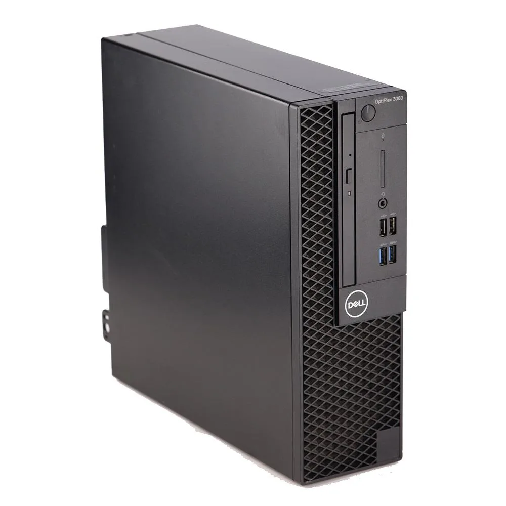 Black Dell OptiPlex 3060 SFF desktop tower with front panel ports