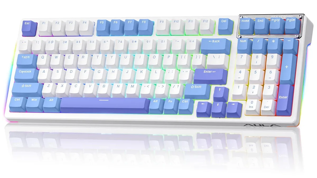 AULA F98 99 Keys Tri-Mode Gaming Keyboard — φωτογραφία προϊόντος