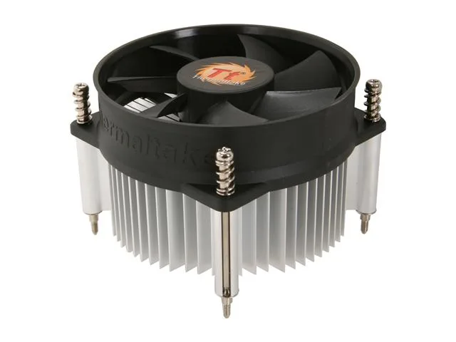 92mm aluminium heatsink with black sleeve-bearing fan and spring-screw mounts