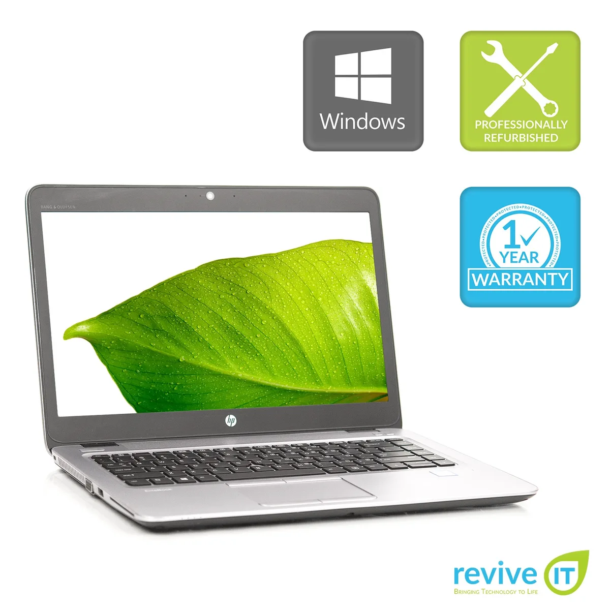 Silver 14 inch ultrabook laptop closed lid matte finish webcam at top bezel