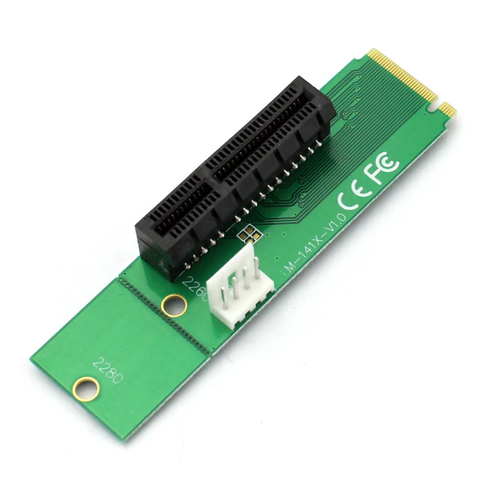JMT JMT LM-141X-V1.0 M.2 to PCI-E X4 Adapter Card — preces foto