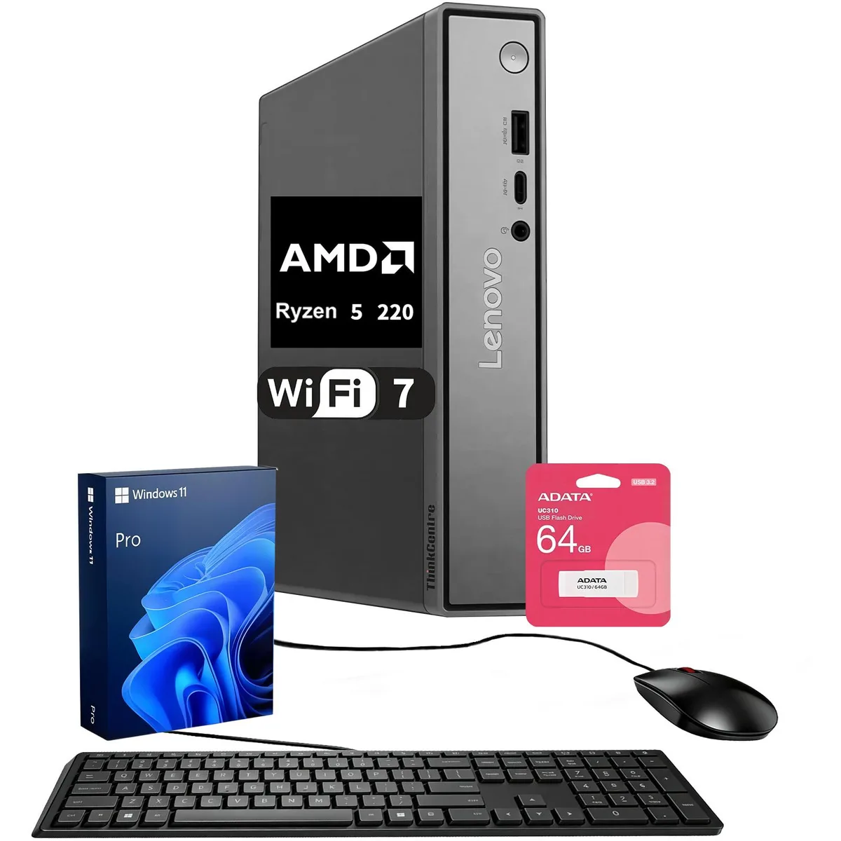 Lenovo Lenovo ThinkCentre Neo 55q G6 AMD Ryzen 5 220 16GB DDR5 1TB SSD desktop PC — photo du produit