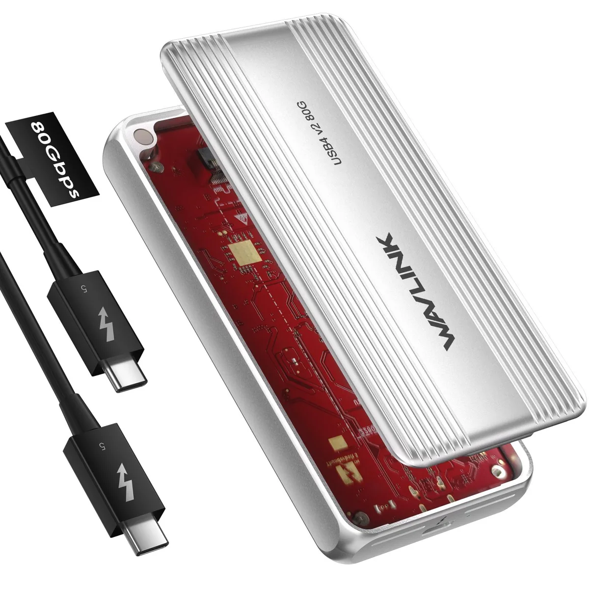Wavlink Wavlink WL-UTE51 80Gbps USB4 V2 NVMe drive enclosure — صورة المنتج