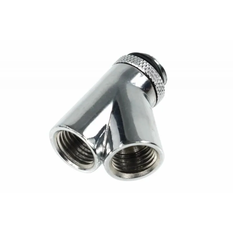 Alphacool Alphacool G1/4 Revolvable 45° Y-Connector Chrome 17062 — termékfotó