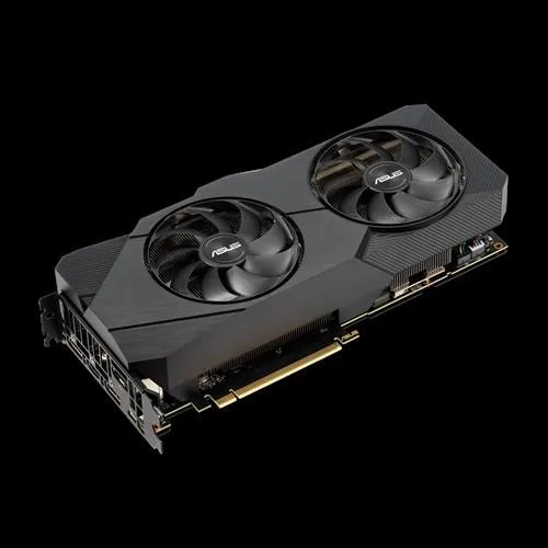 ASUS GeForce RTX 2080 DUAL graphics card with dual fans and metal backplate