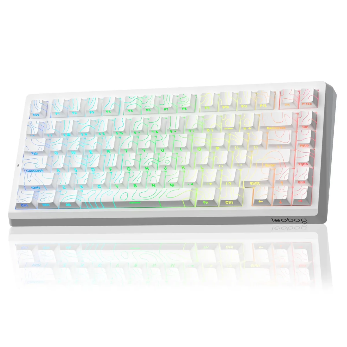 LEOBOG A80 RT Ultra HE 75% Wireless Mechanical Gaming Keyboard White — fotografia produktu