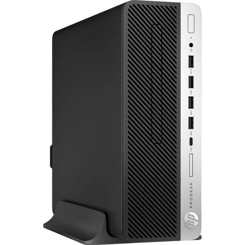 Black HP ProDesk 600 G4 small form factor desktop tower