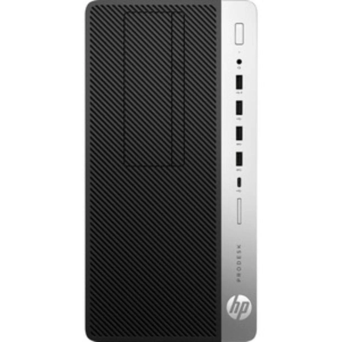 Black HP ProDesk 600 G5 mini tower desktop computer