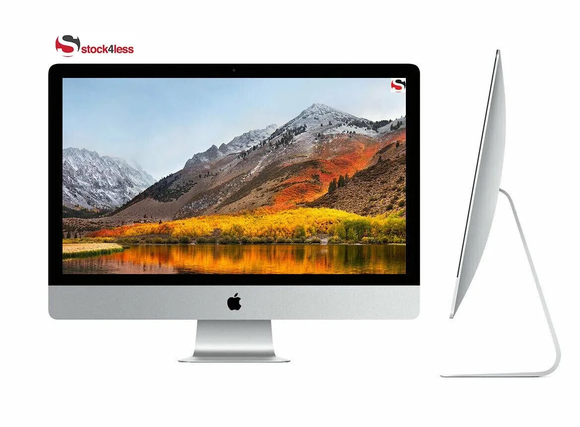 Silver aluminium all-in-one desktop with 21.5 inch screen