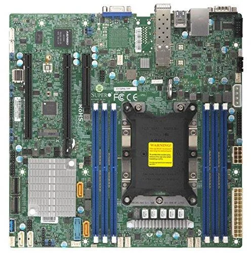 Supermicro Supermicro MBD-X11SPM-TPF-O Micro ATX server motherboard with dual 10Gbps LAN — Produktfoto