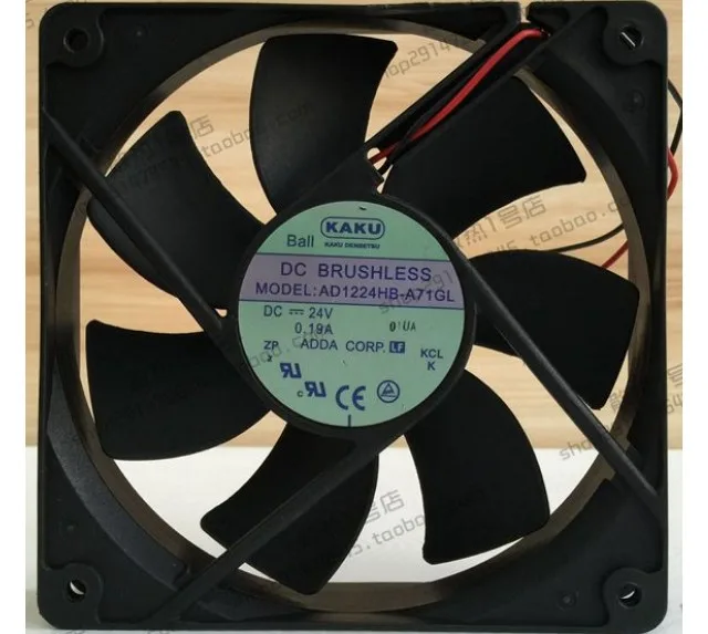 Fans Fans AD1224HB-A71GLProduct 24V 0.19A 12025 12cm case fan — product photo